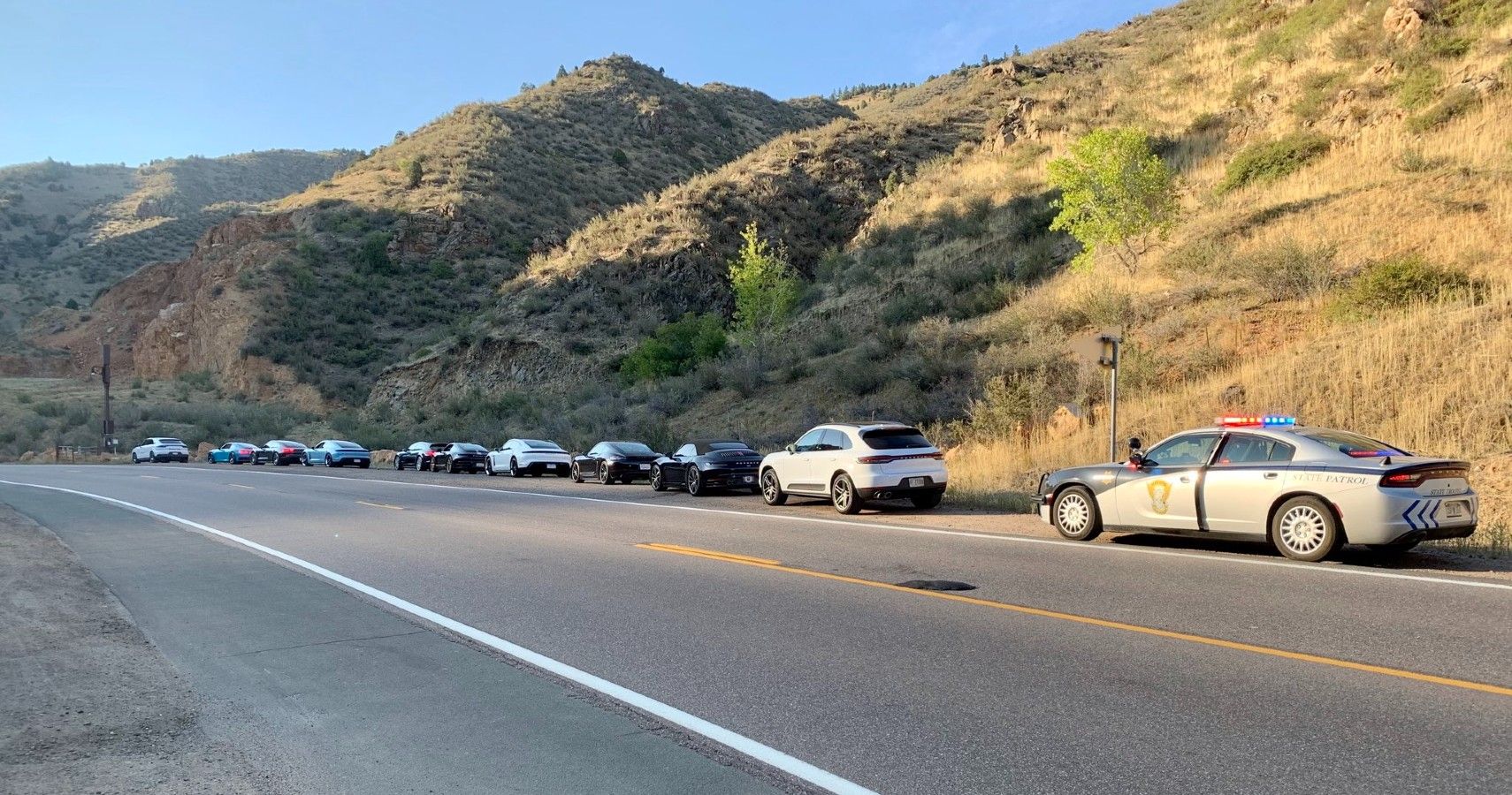Busted: Single Trooper Tickets A 10 Car Porsche Caravan For Speeding