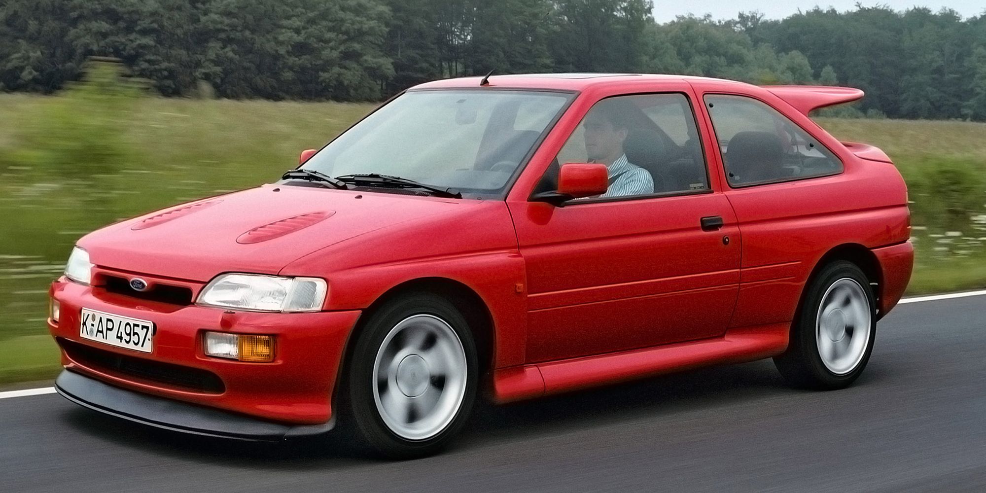 The front of the Escort RS Cosworth