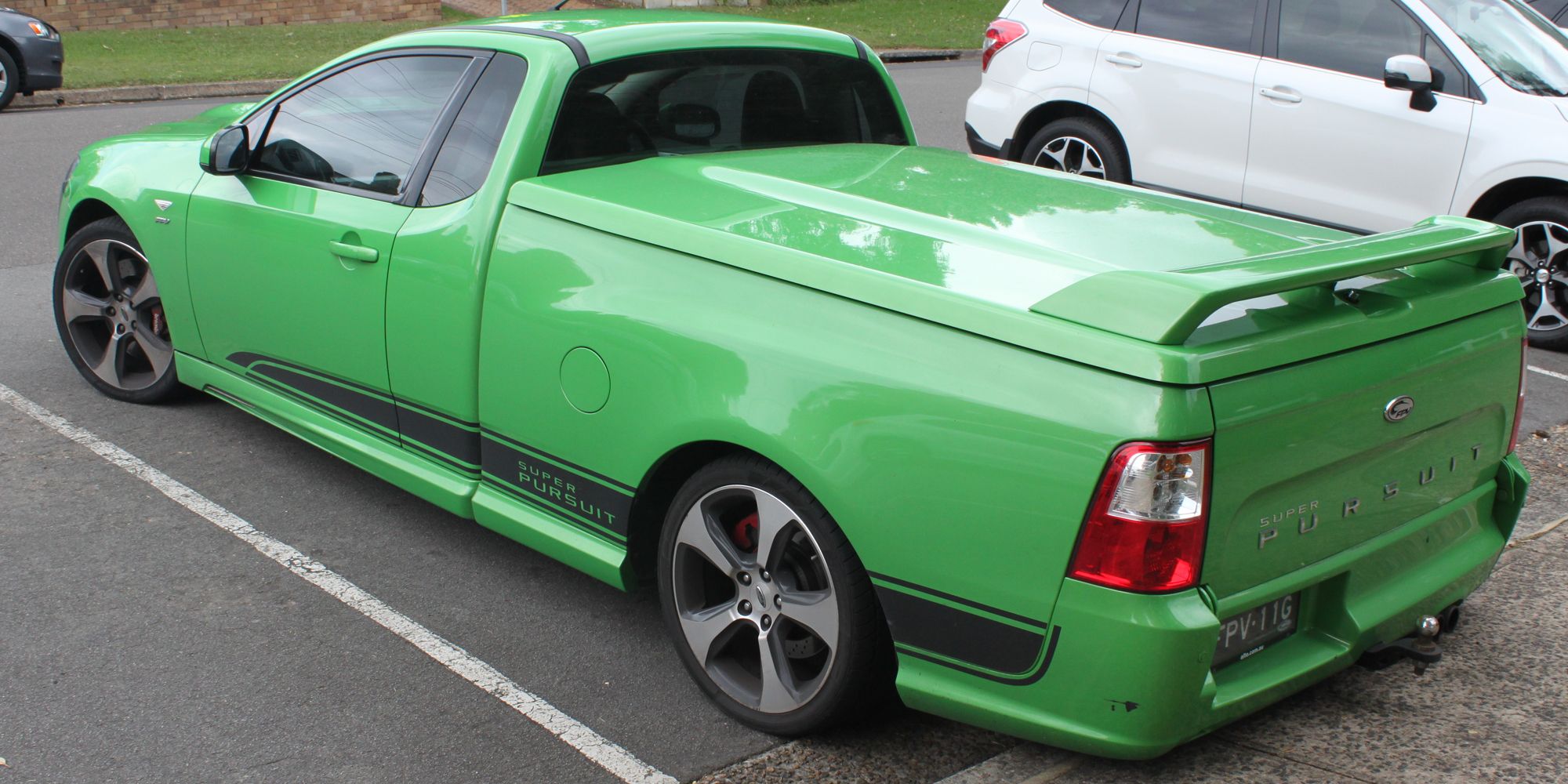 The rear of the Pursuit Ute