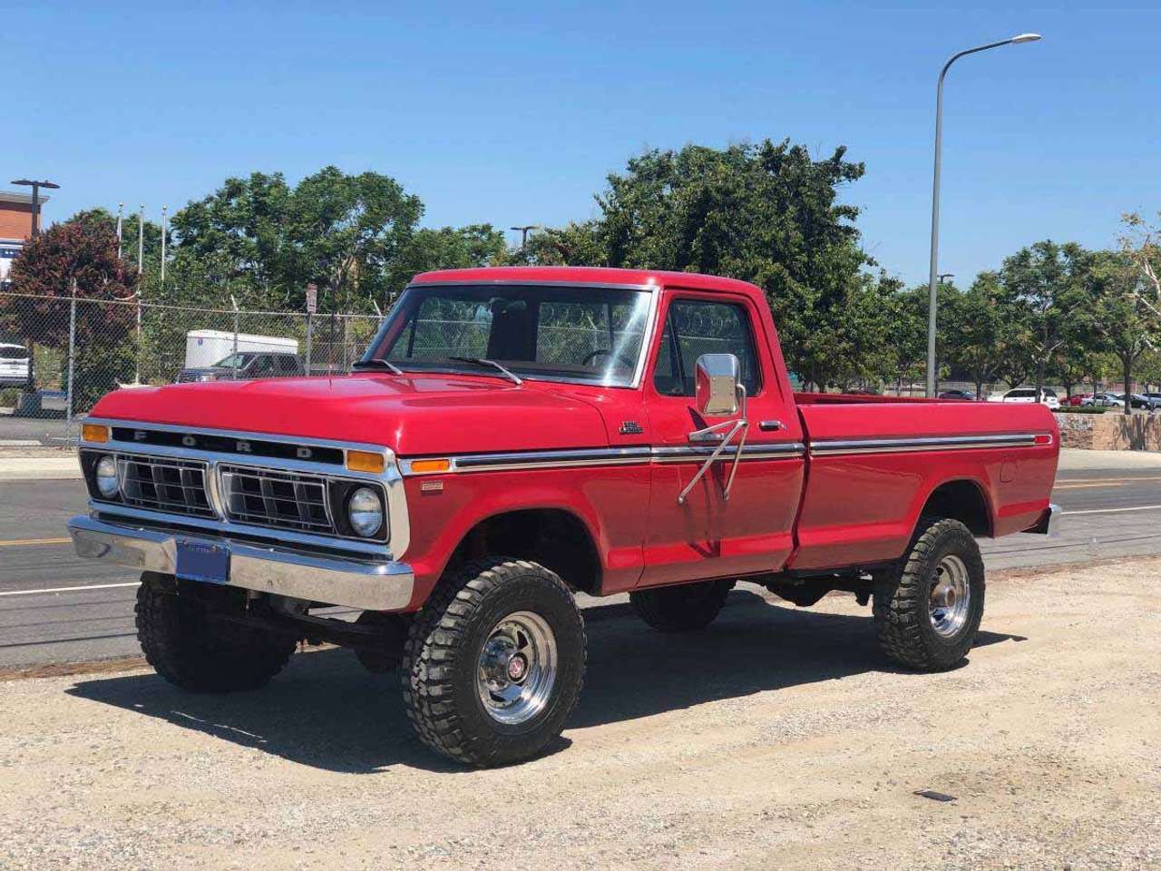 Red 1966 Ford F-250 Highboy Classic Truck