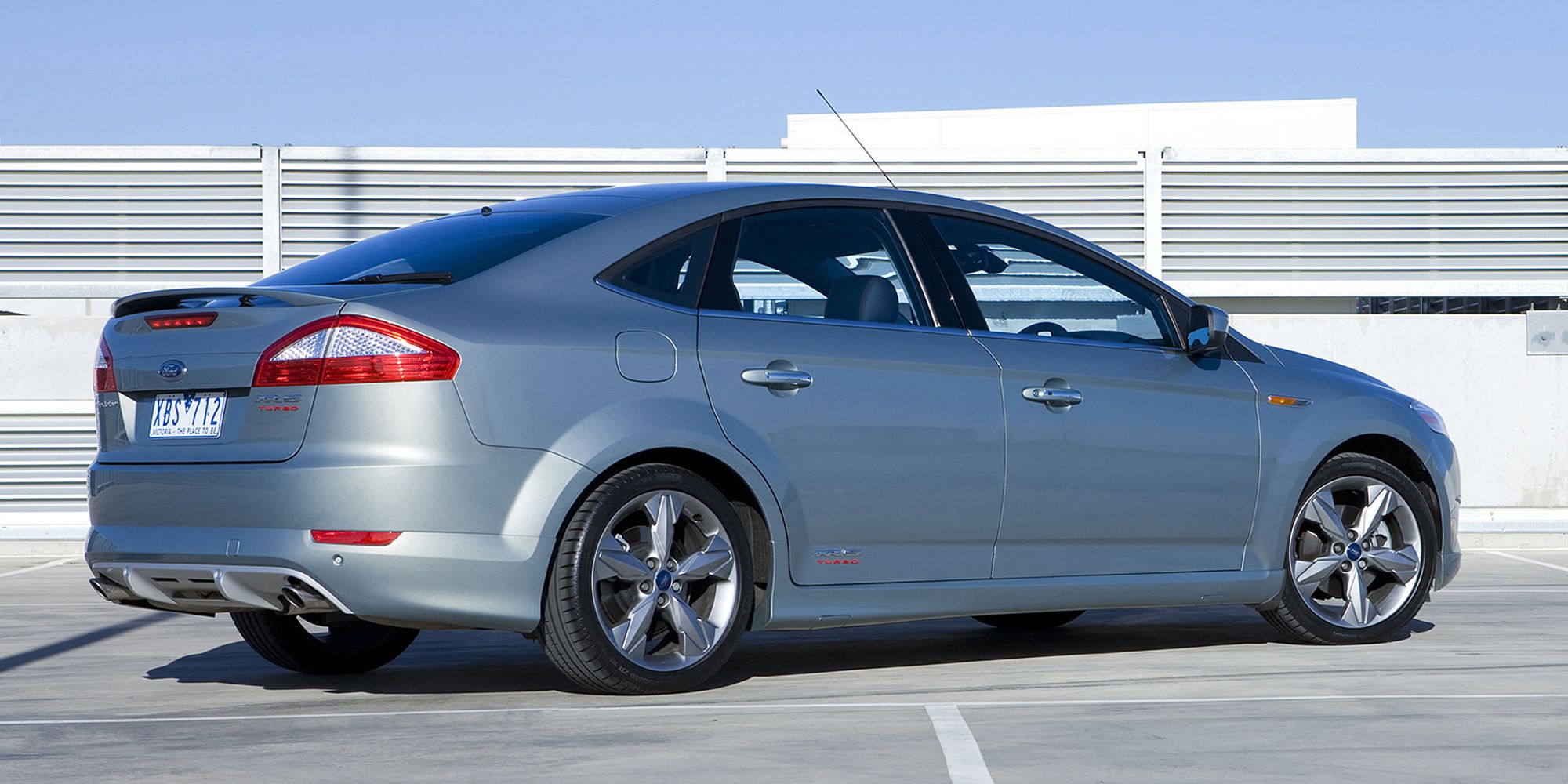 The rear of the Mondeo XR5 Turbo
