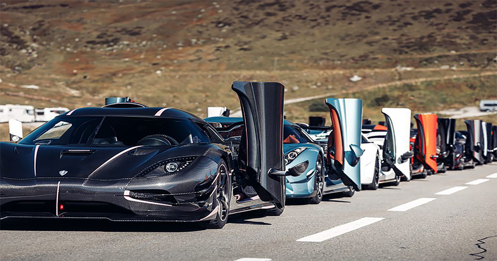 14 Koenigseggs Descend On Swiss Village For Owners' Ghost Squadron Event