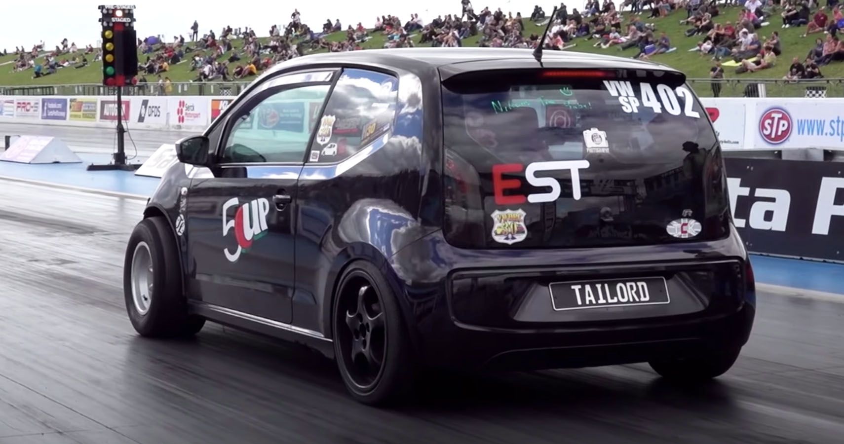 NOS Boosted VW Up Drag Car 2