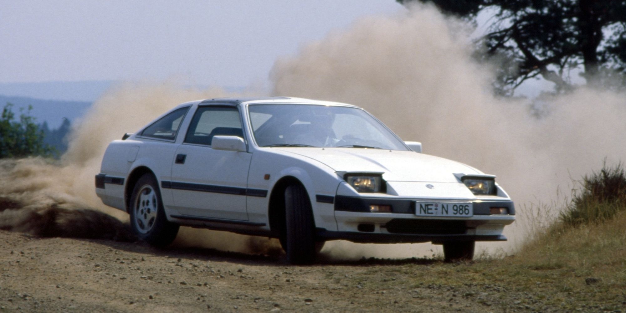 The Z31 drifting on the dirt