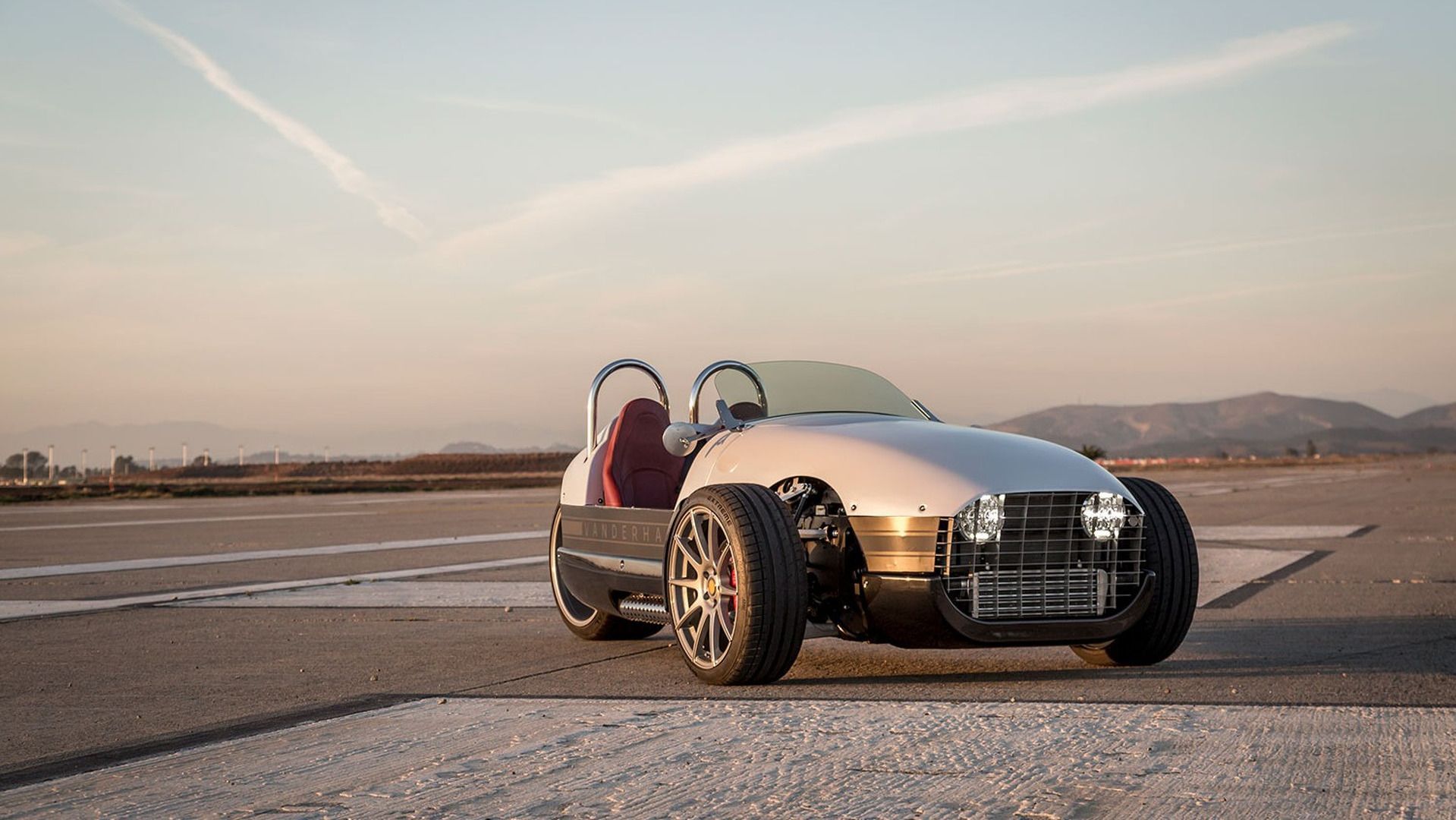 A Vanderhall Venice, the two seater Vanderhall for the practical 3 wheeled car buyer.