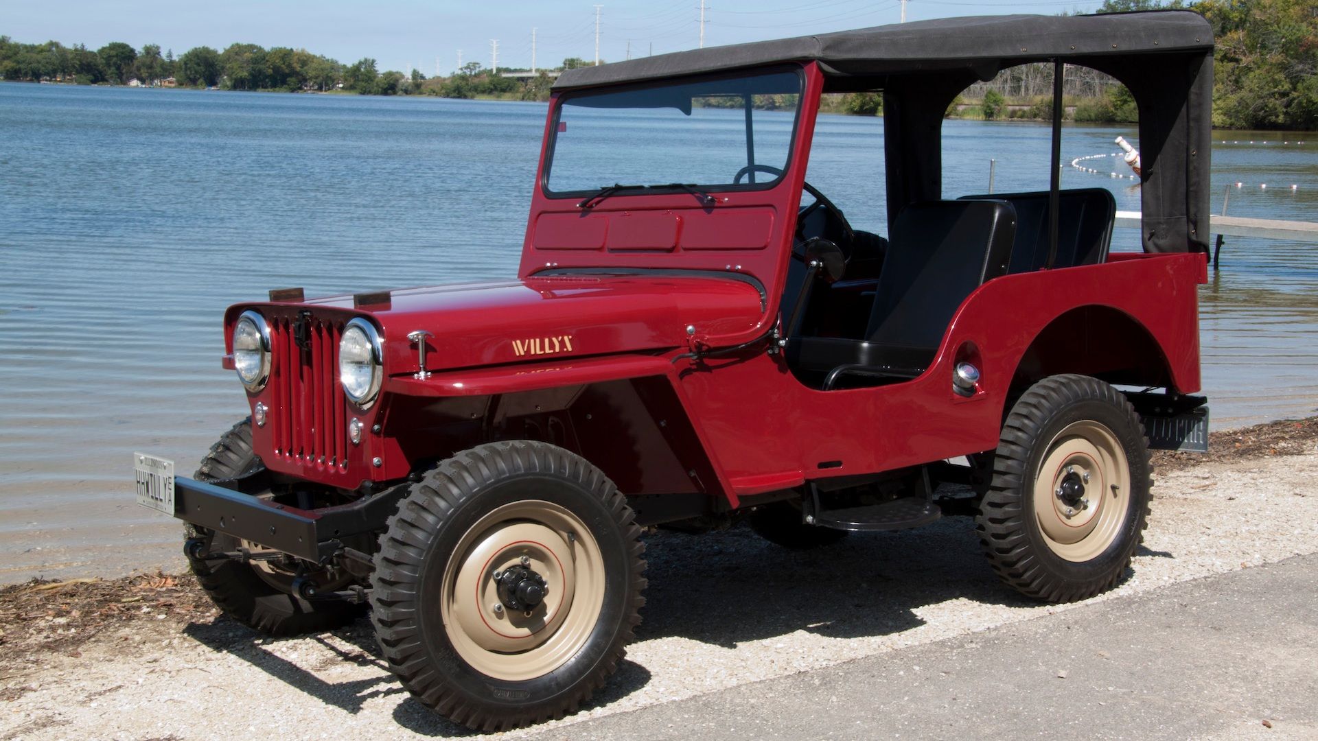 Willys Jeep red