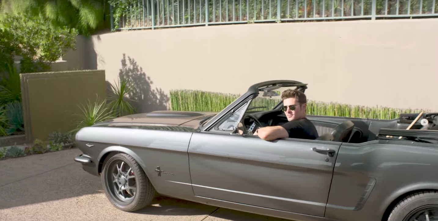 Zac Efron - modified Ford Mustang