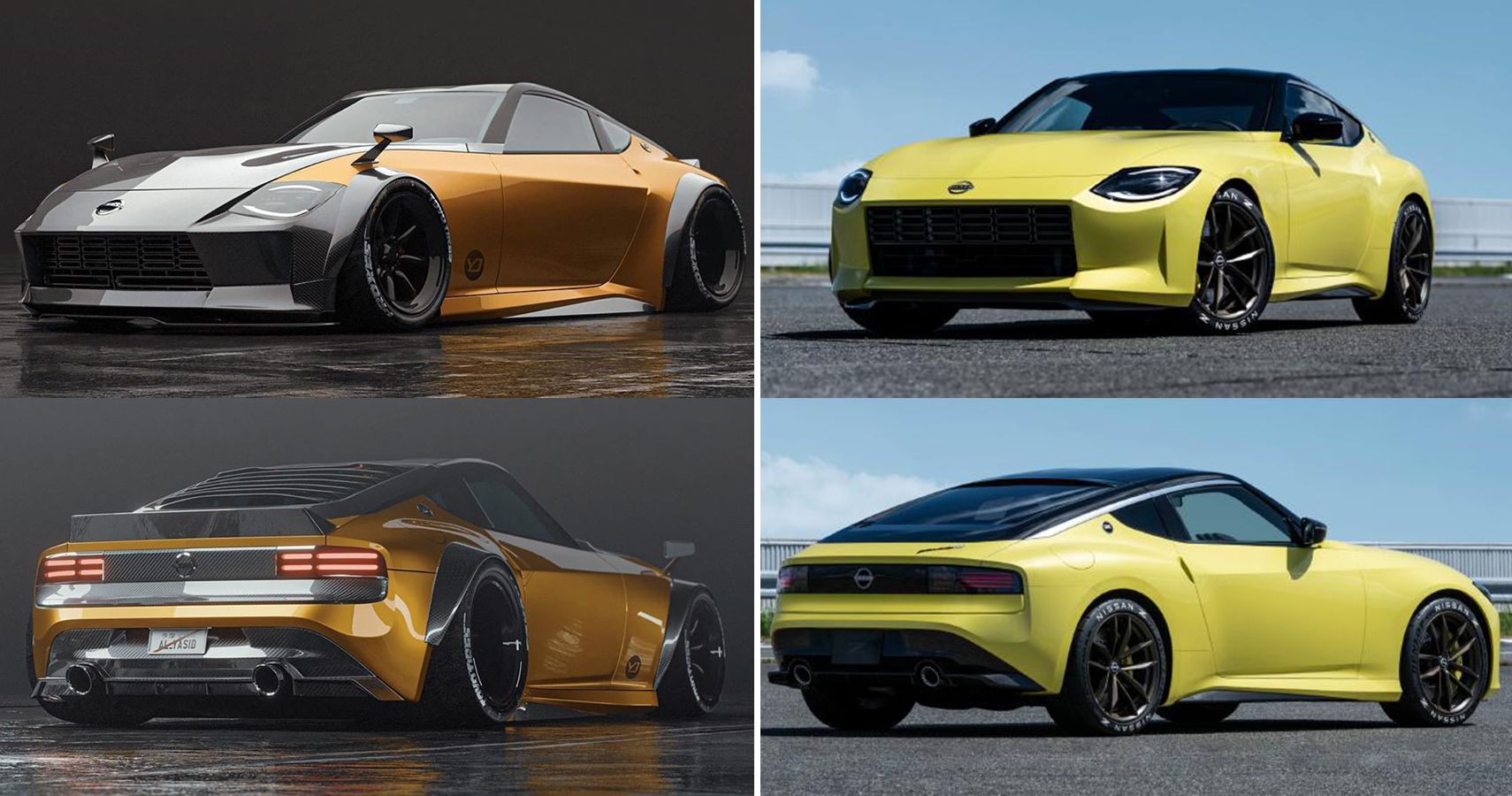 Al Yasid Nissan Z Proto rendering comparison