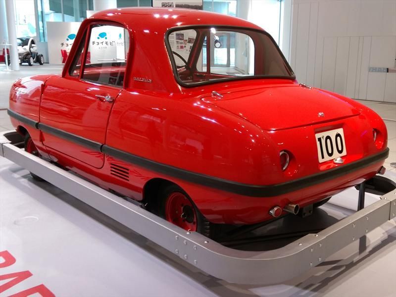1965 Datsun Baby nissan micro car for kid drivers parked in museum