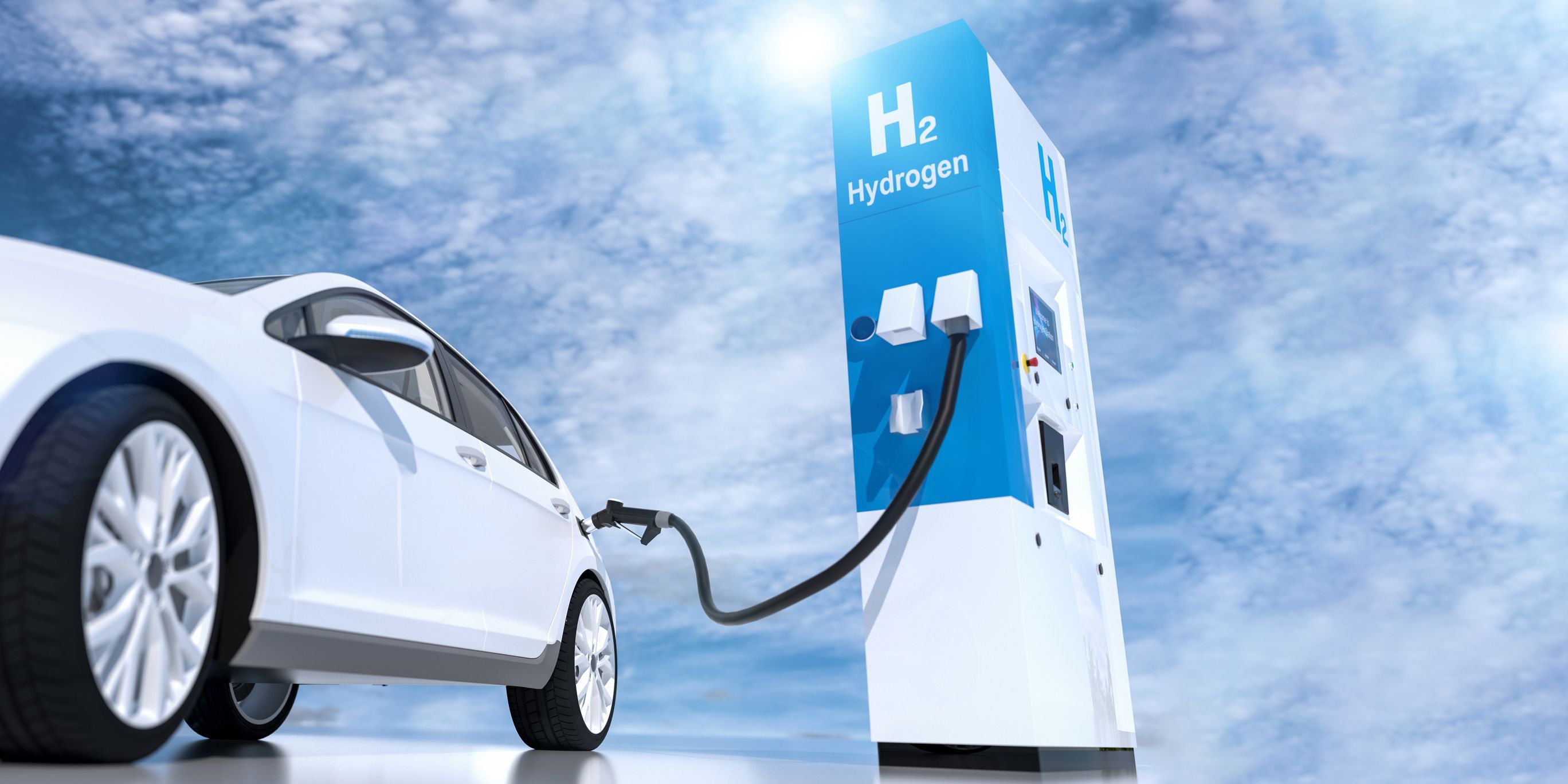 hydrogen fuel cell car station fill up refill