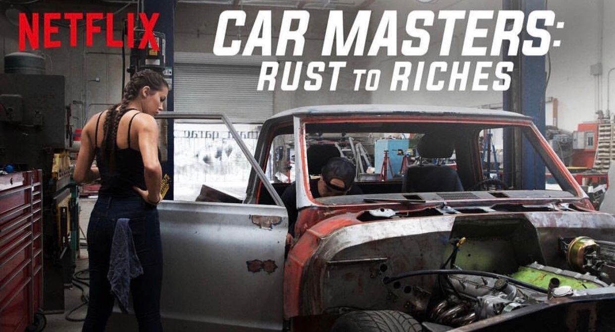 Constance Nunes in Netflix's Car Masters Rust to riches poster