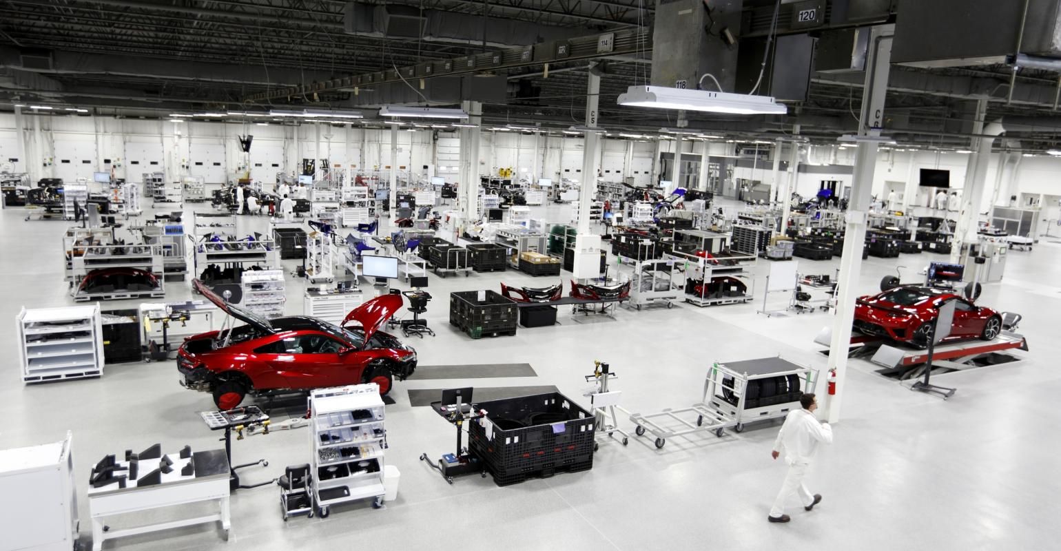 Acura Honda NSX Performance Supercar Factory Manufacturing Industry Production