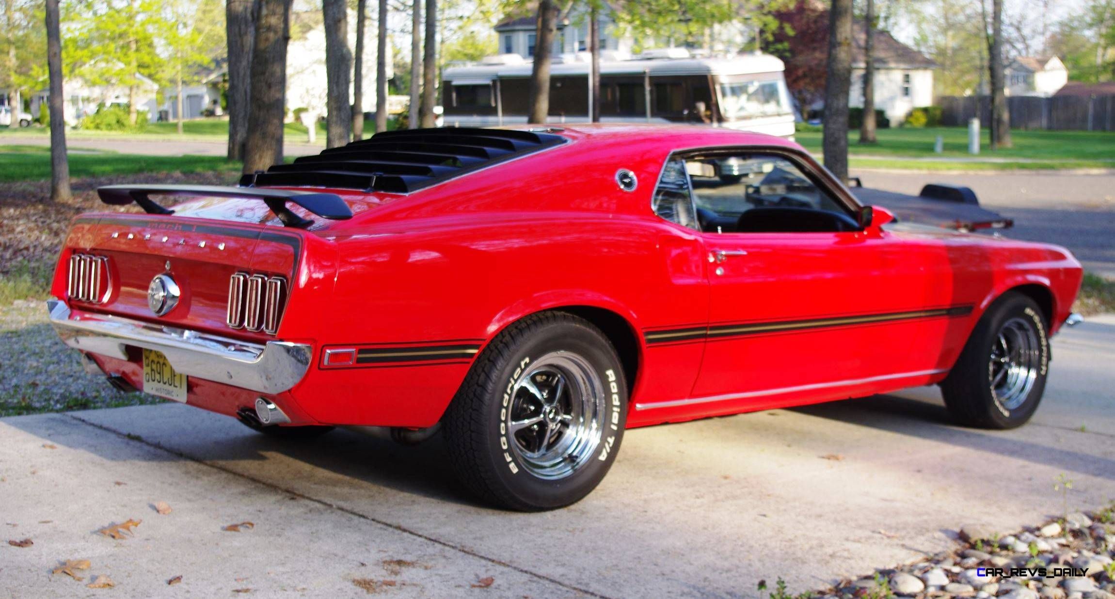 1969 Ford Mustang Mach 1 red