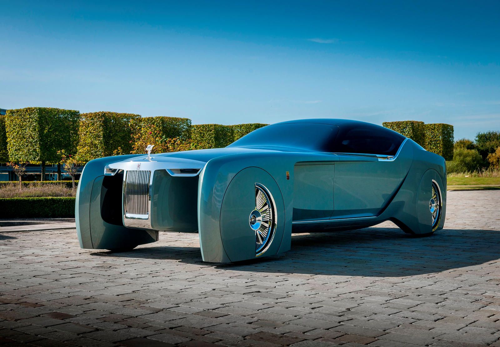 2016 Rolls-Royce Vision Next 100 parked outside