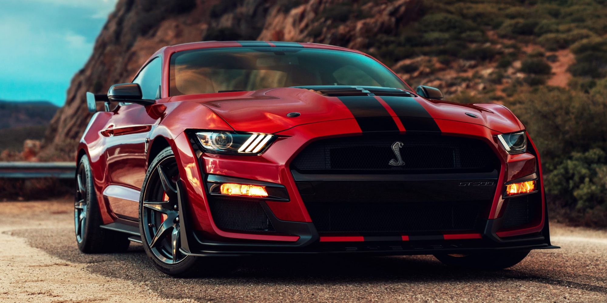 A red 2020 GT500