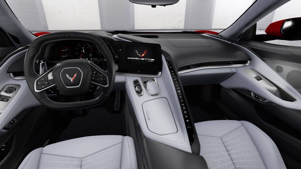The interior of a 2021 Chevrolet Corvette C8
