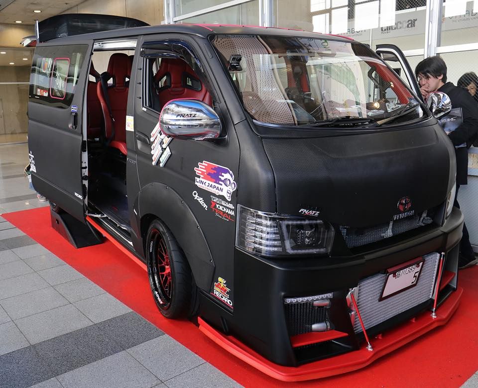 r35 gtr powered hiace van
