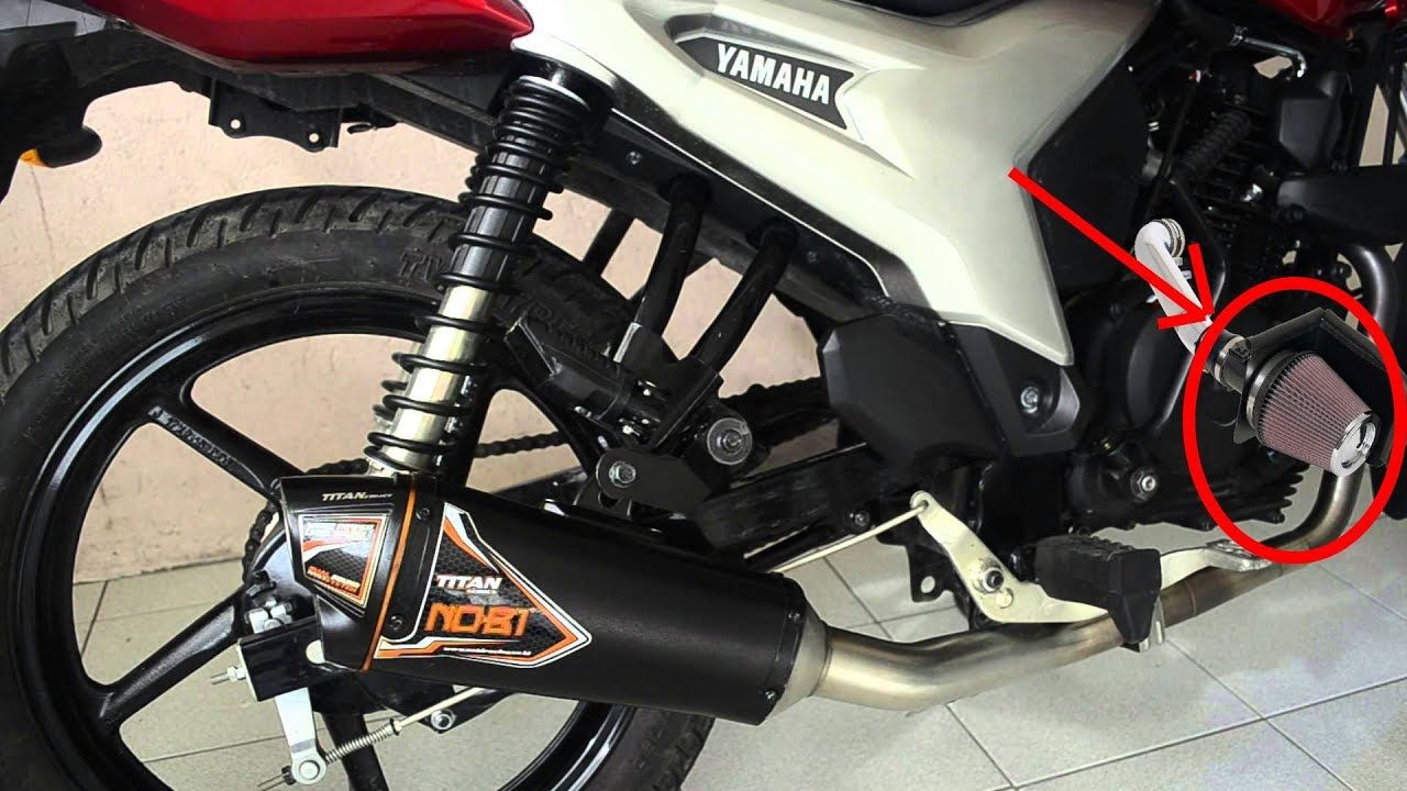 showing motorcycle air filter