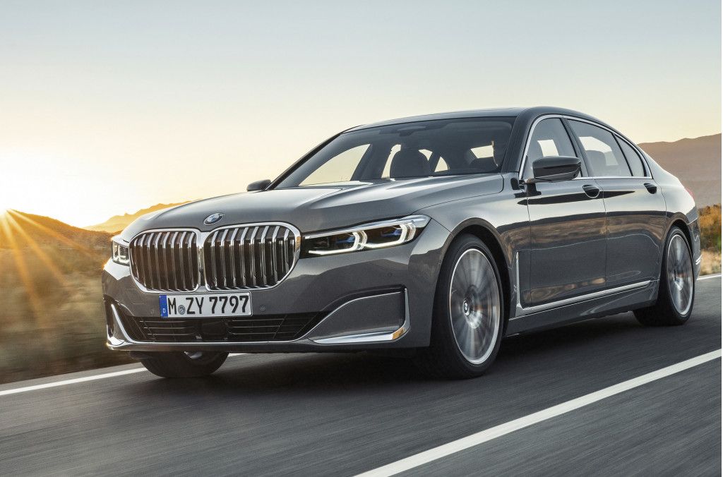 BMW 7 Series on the highway
