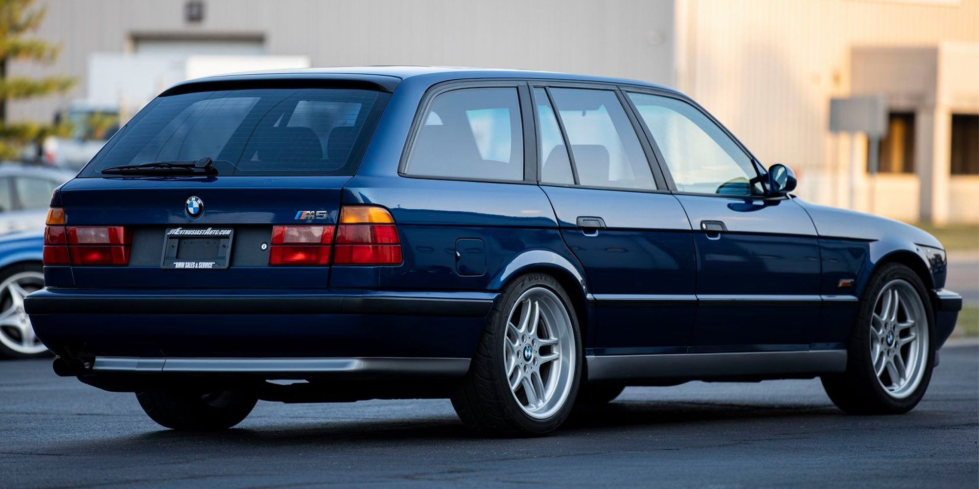 The rear of the E34 M5 Touring