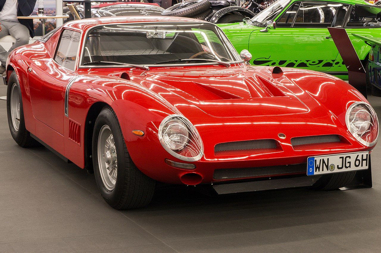 red Bizzarrini 5300 GT Strada. at display