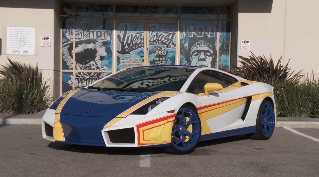 Chris Brown’s Lamborghini Gallardo at WCC