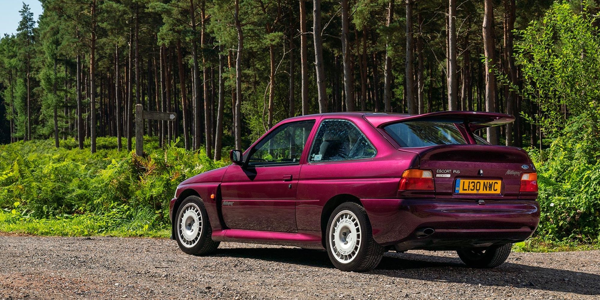 A purple RS Cosworth