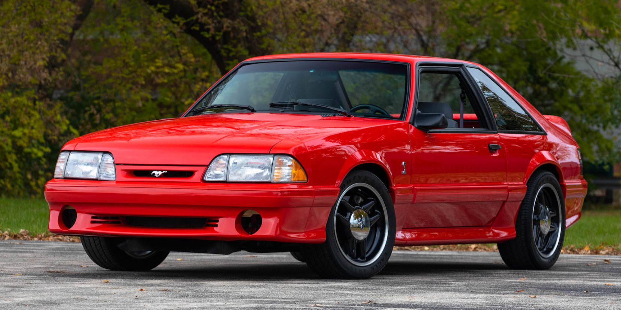 The front of the Fox Body Cobra