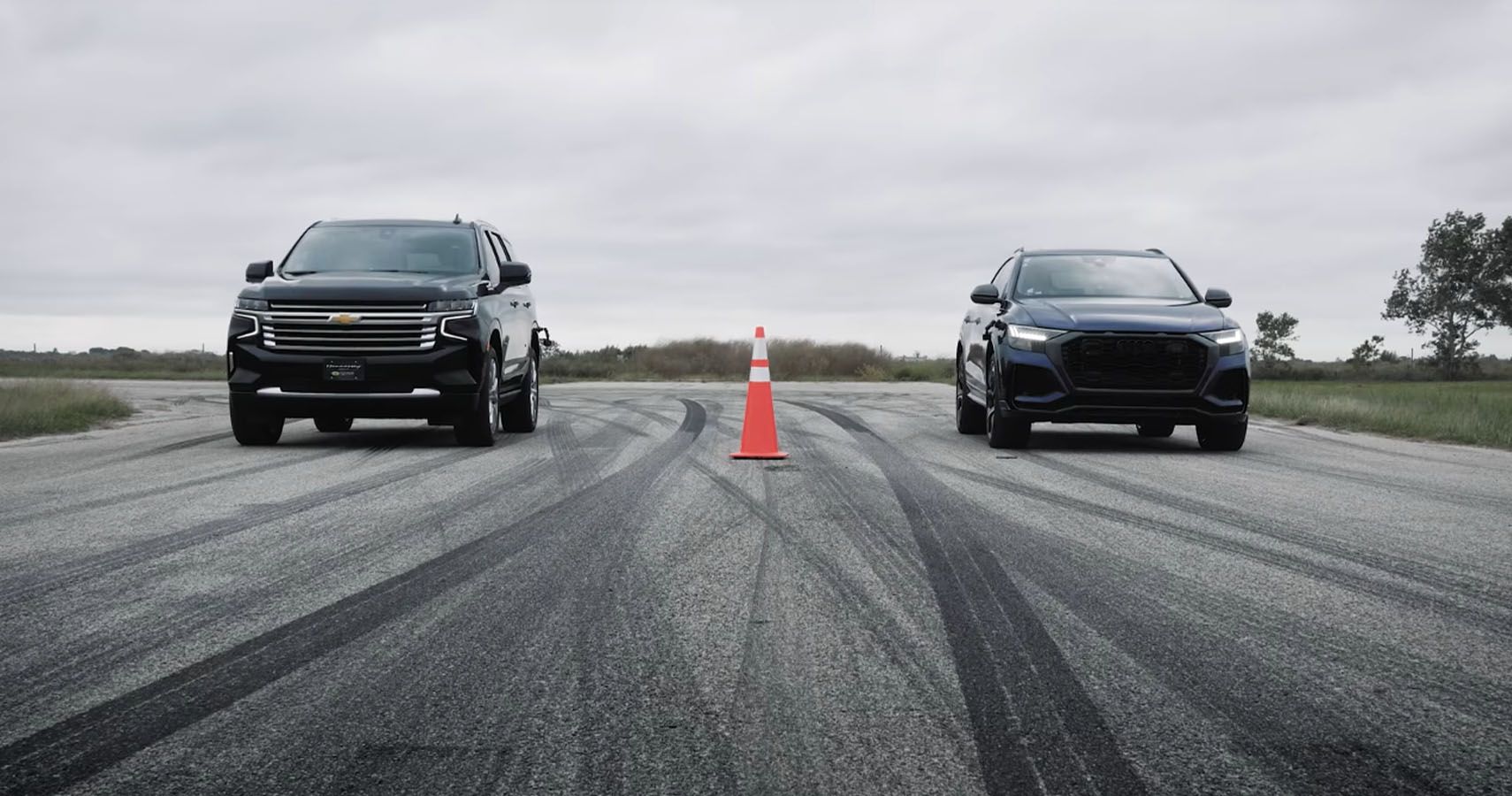 This Chevy Tahoe Really Did Try Its Best In Race Against Hennessey's ...