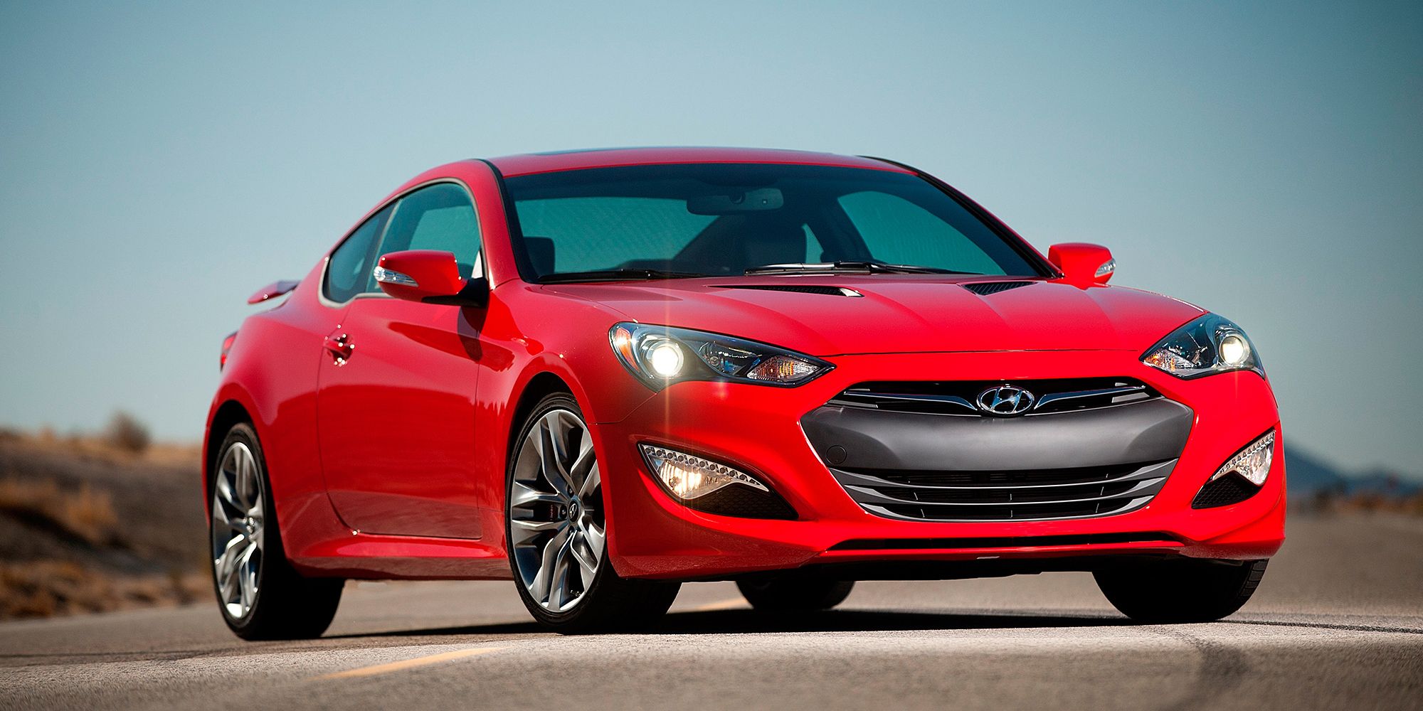The front of the Genesis Coupe
