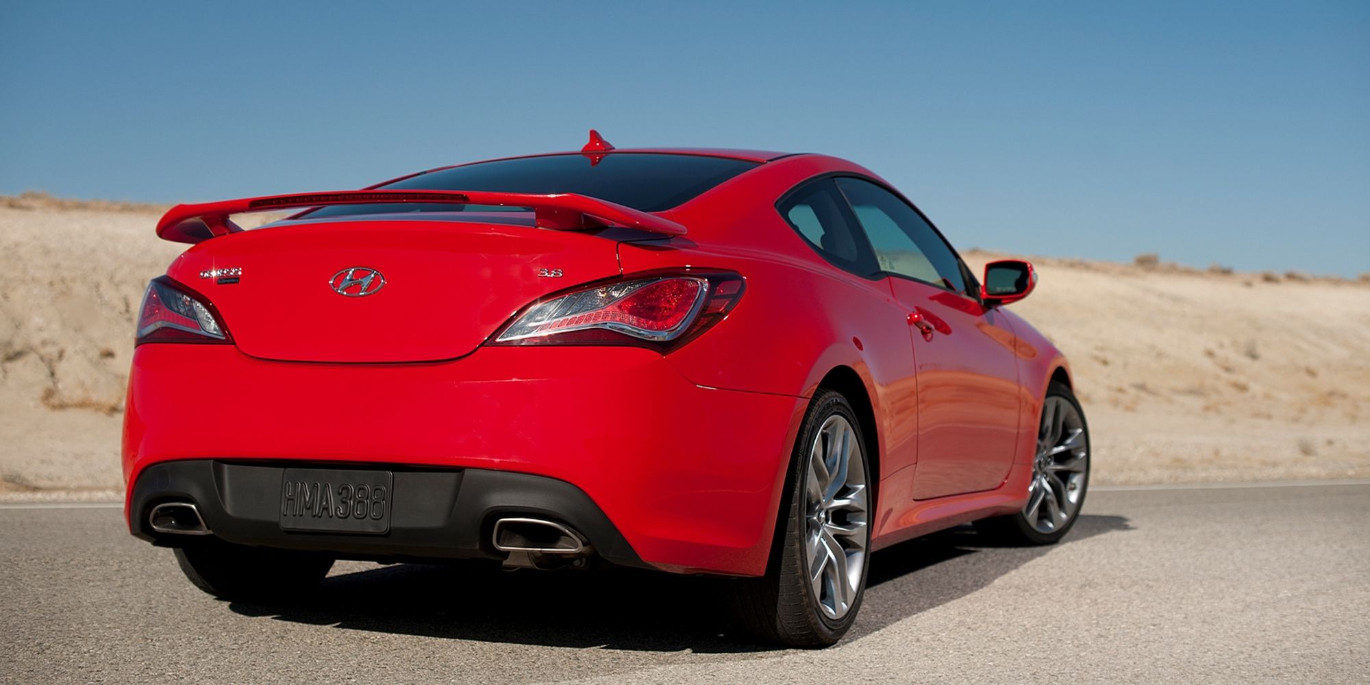 The rear of the Genesis Coupe
