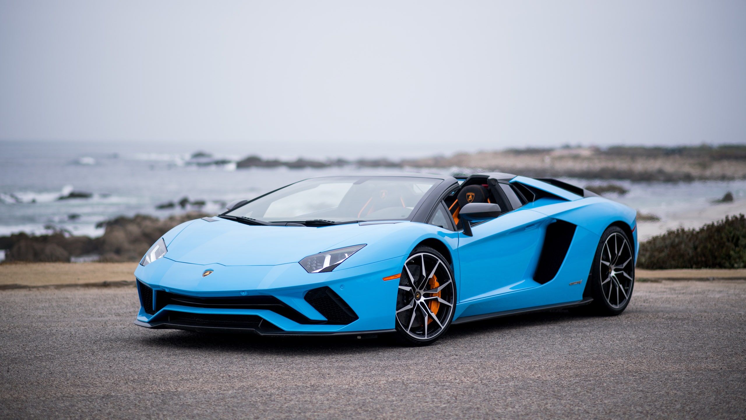 Lamborghini Aventador blue