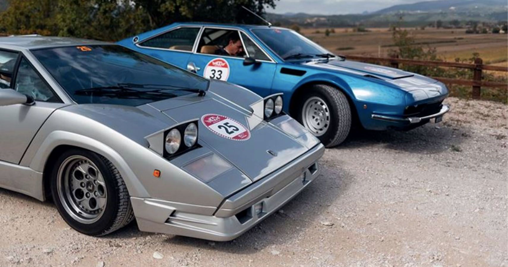 Lamborghini Digs Out A Countach And Jarama From Museum For Modern Rally