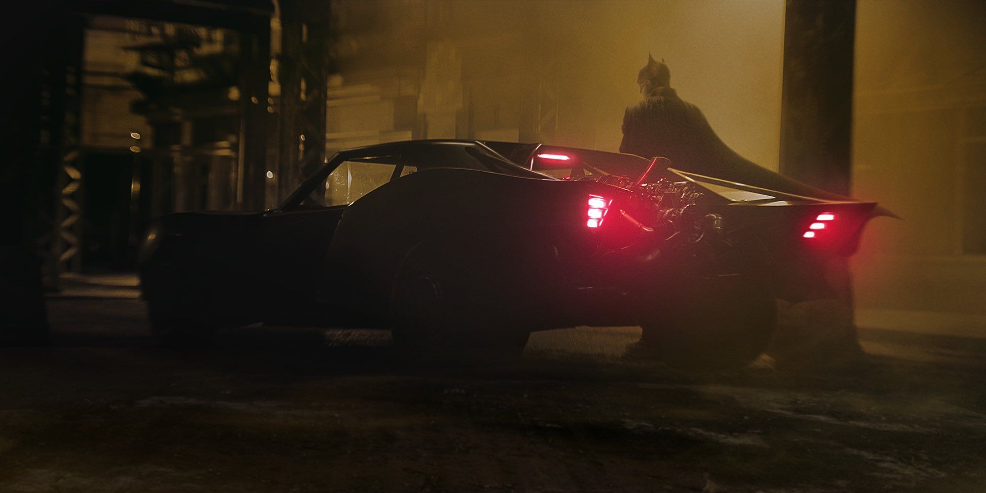 The rear of the new Batmobile