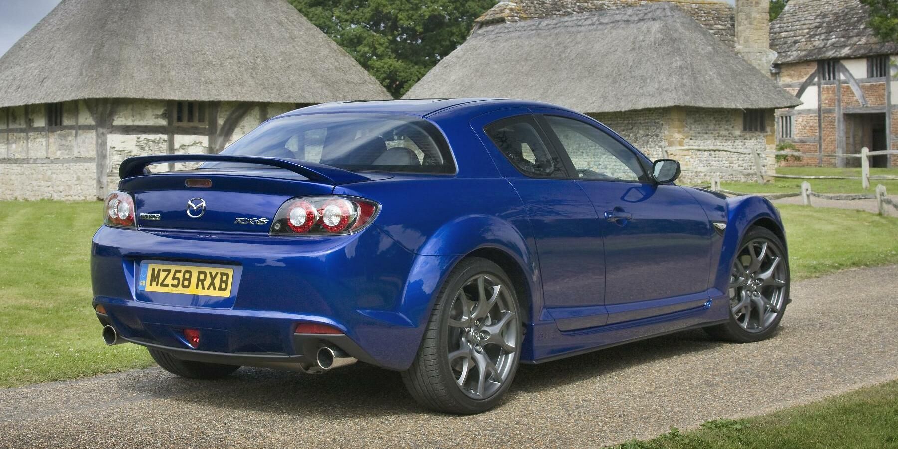 Mazda RX8 (Blue) -  rear