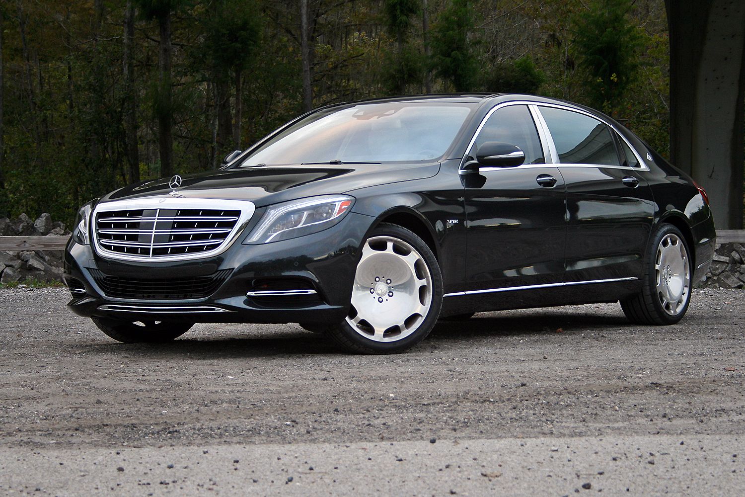 Mercedes-Maybach S600 parked out on the road