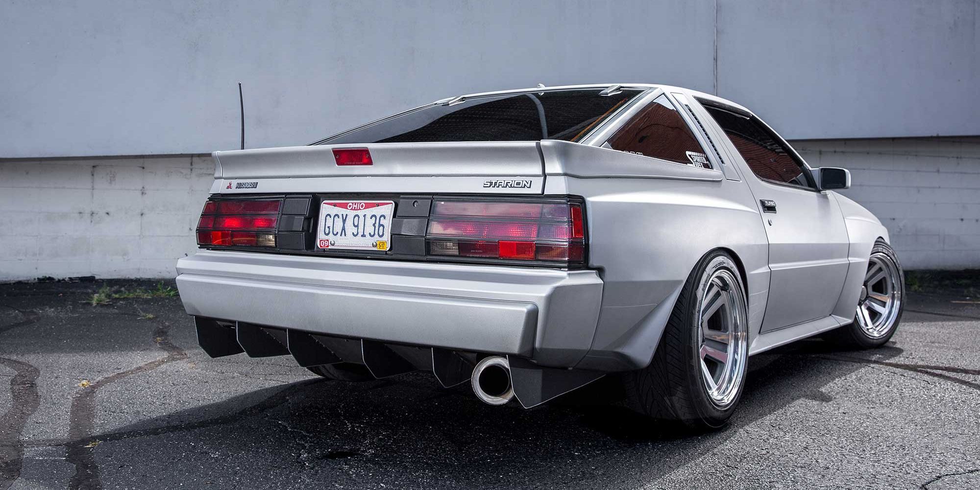 The rear of the Starion (widebody)