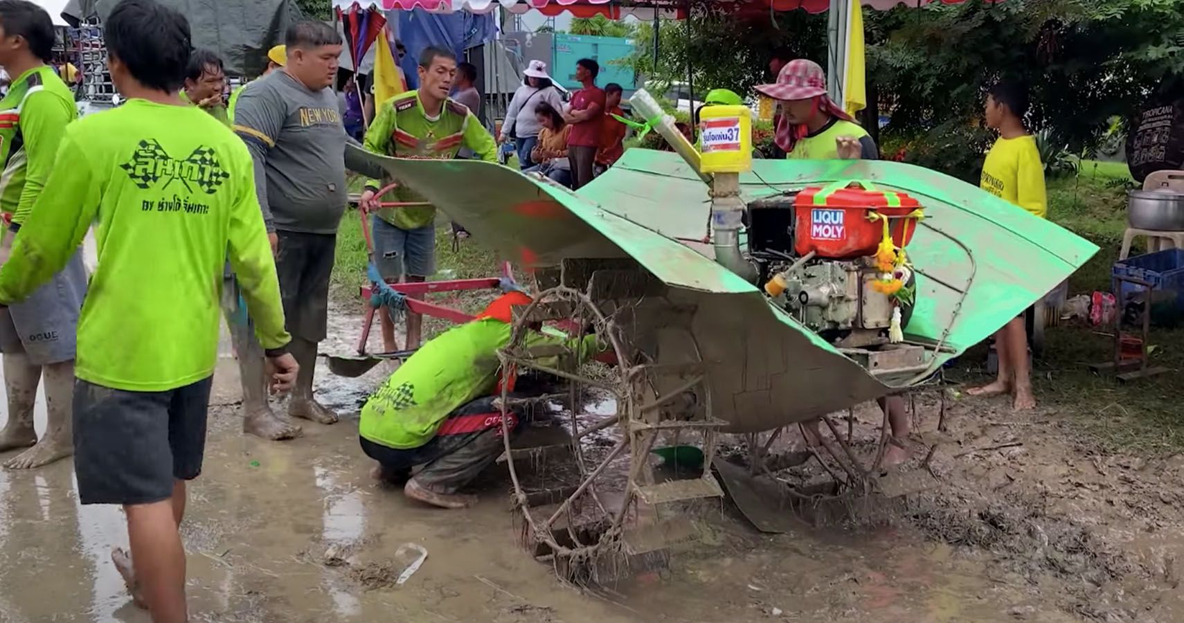 Racing Crazy Modded Farm Tractors In Rural Thailand Is A Sport