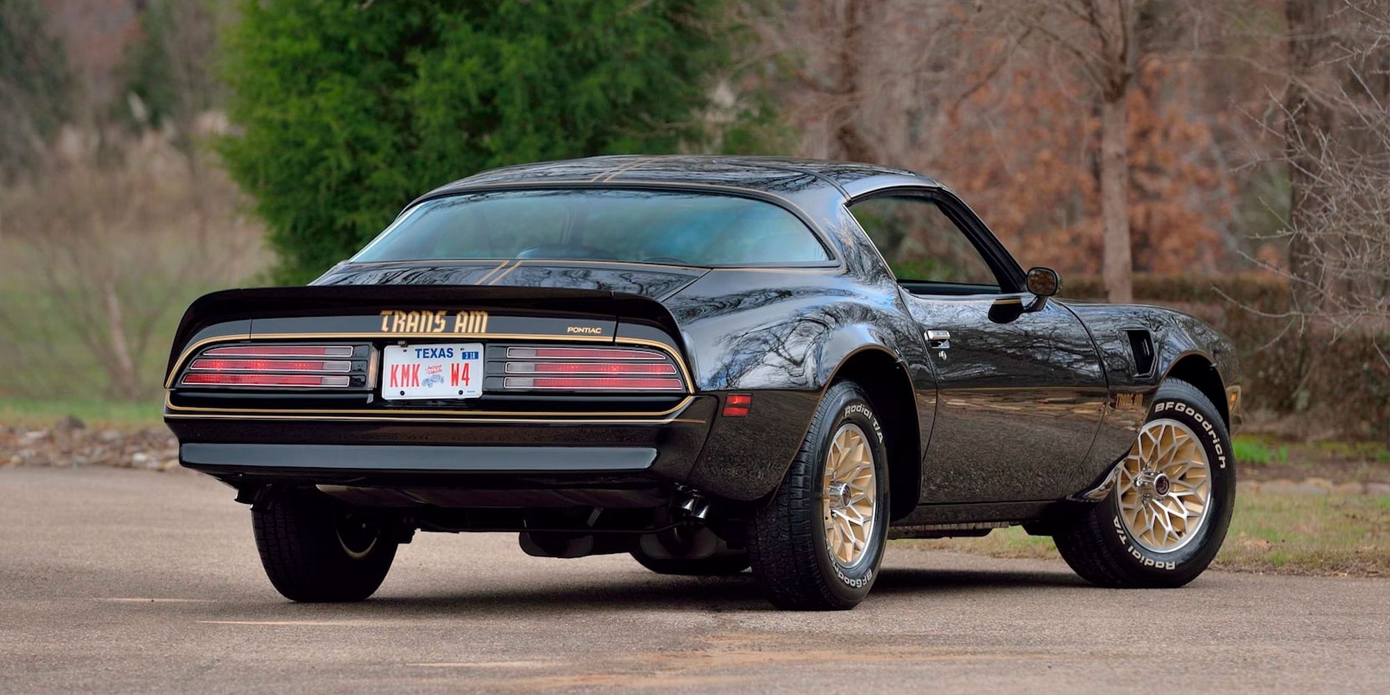The rear of the '77 Transam