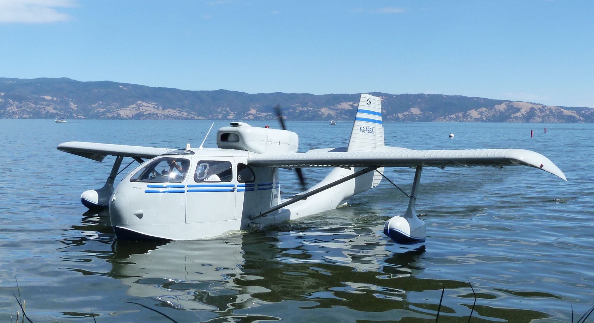 Republic seabee float plane in lake