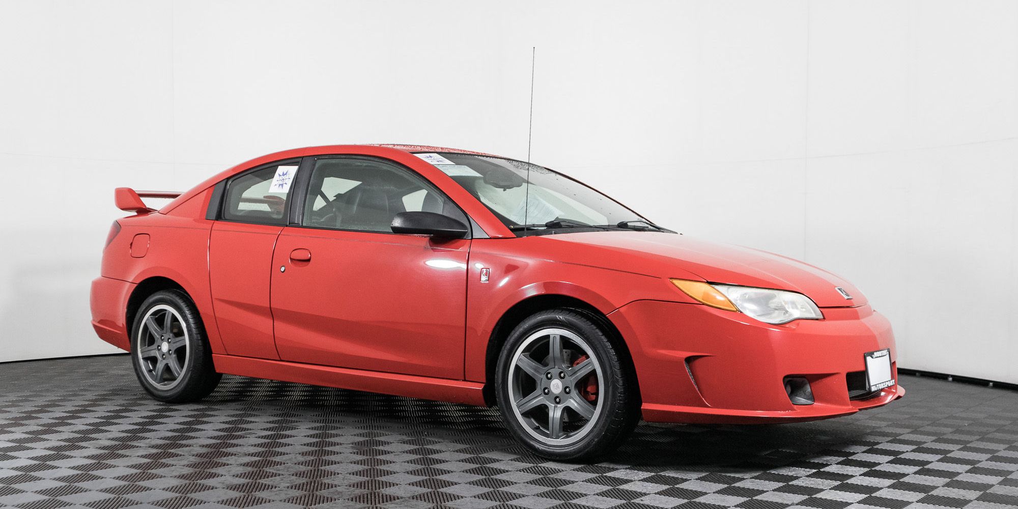 Saturn ION Red Line Red in showroom