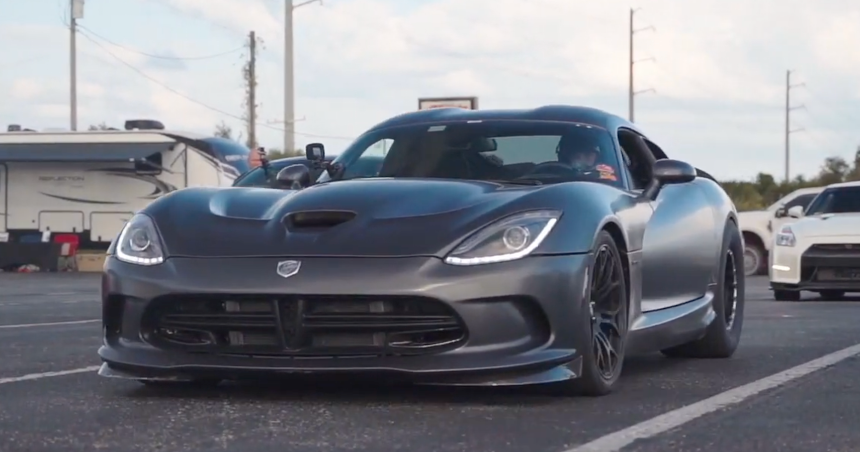 Feel A Rush Watching Four 2700-HP Dodge Vipers Battle Some Amazing AWD Cars In Drag Racing