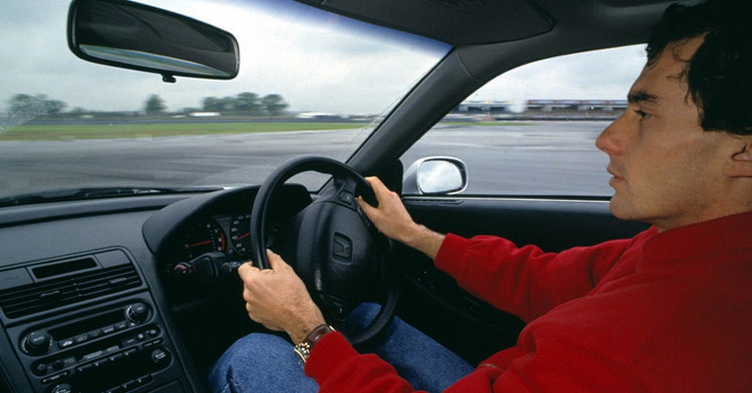 Senna Driving the Acura Honda NSX interior view