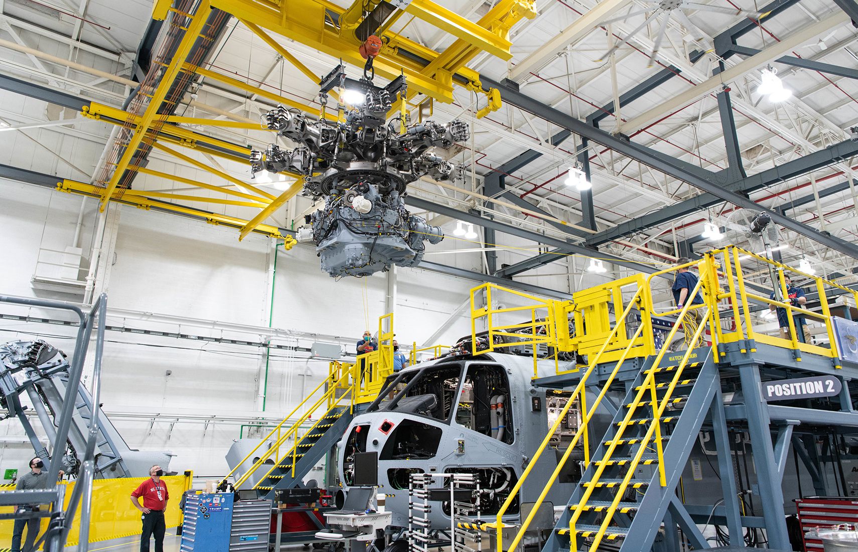 Sikorsky CH-53K King Stallion gearbox installed