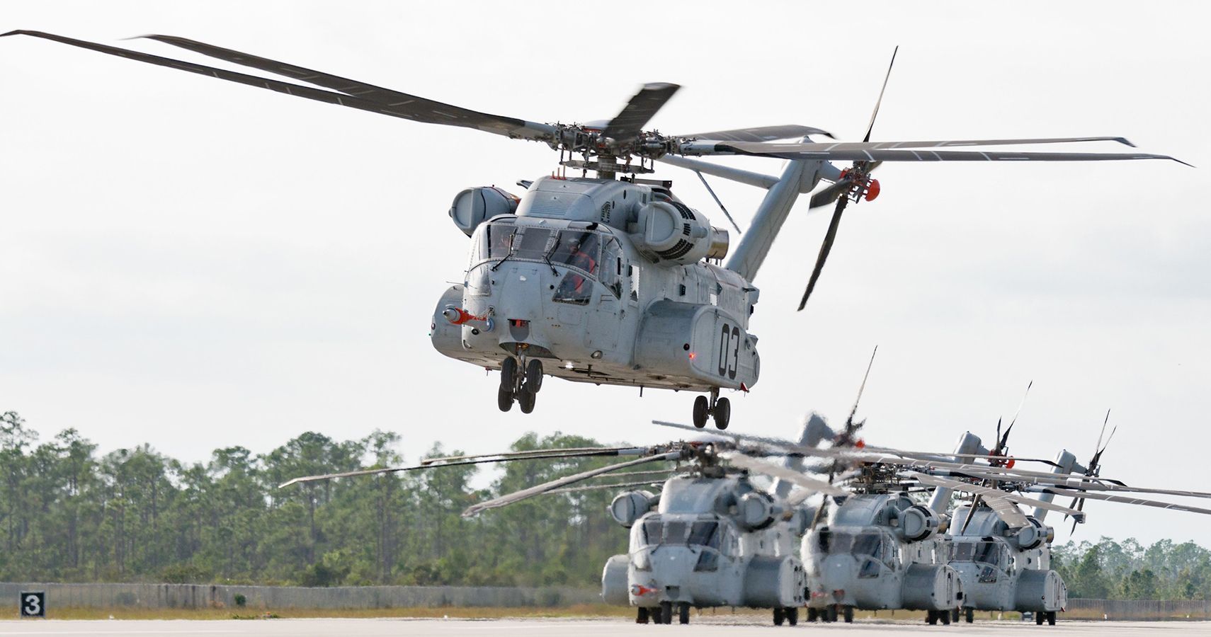 Sikorsky CH-53K King Stallion takes off