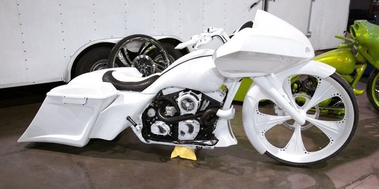 The Snow Bunny By One Time Customs Kept On Display At A Showroom