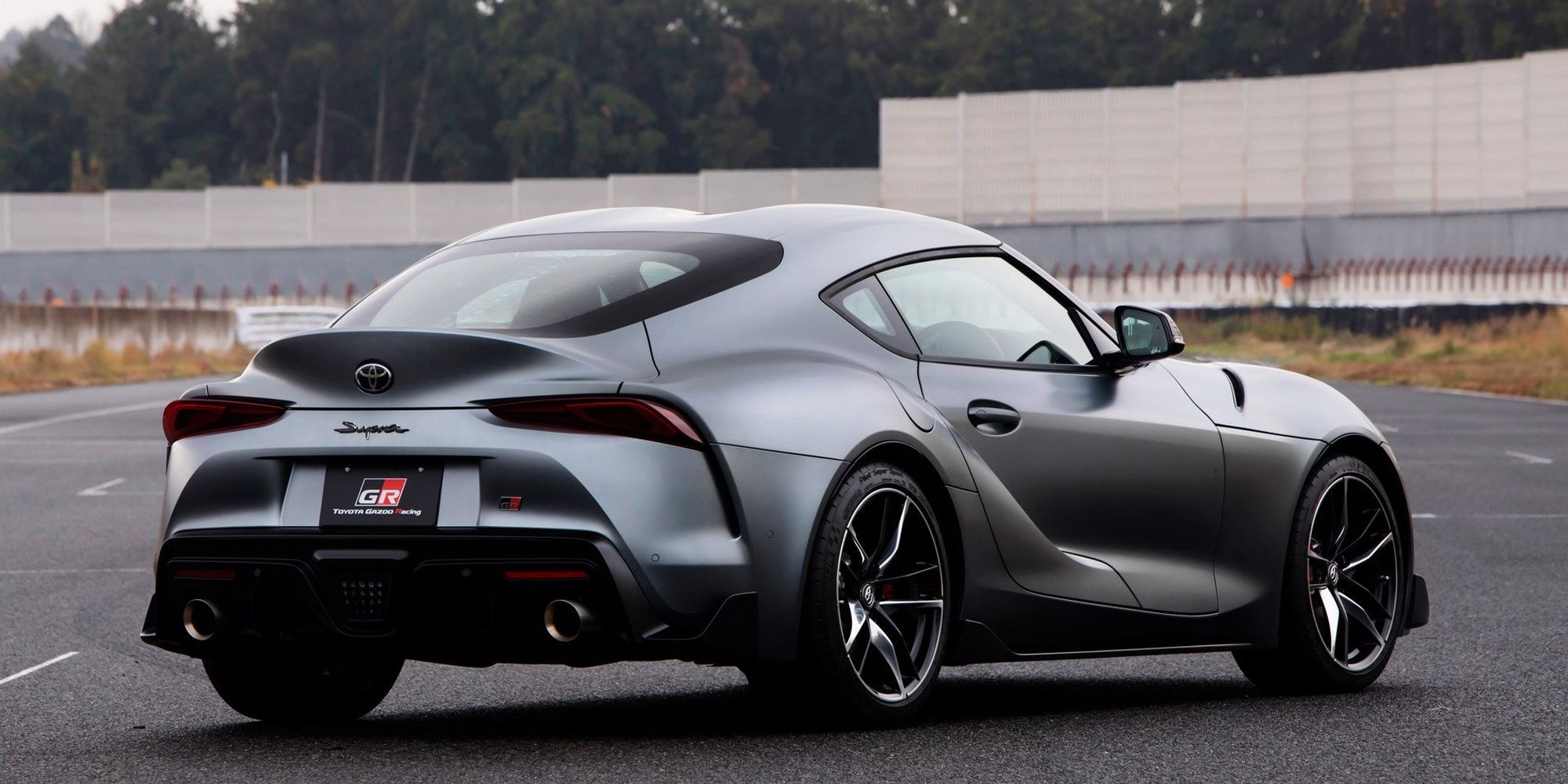 The rear of the GR Supra