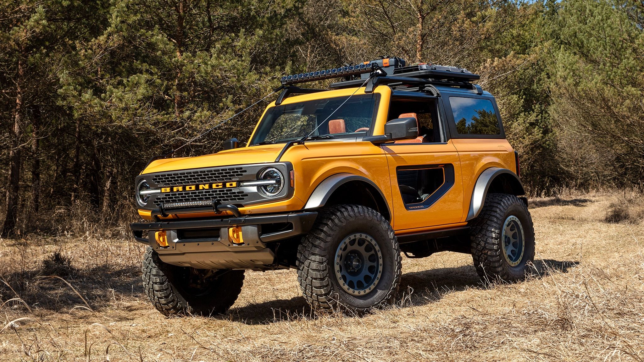 Yellow 2021 Ford Bronco