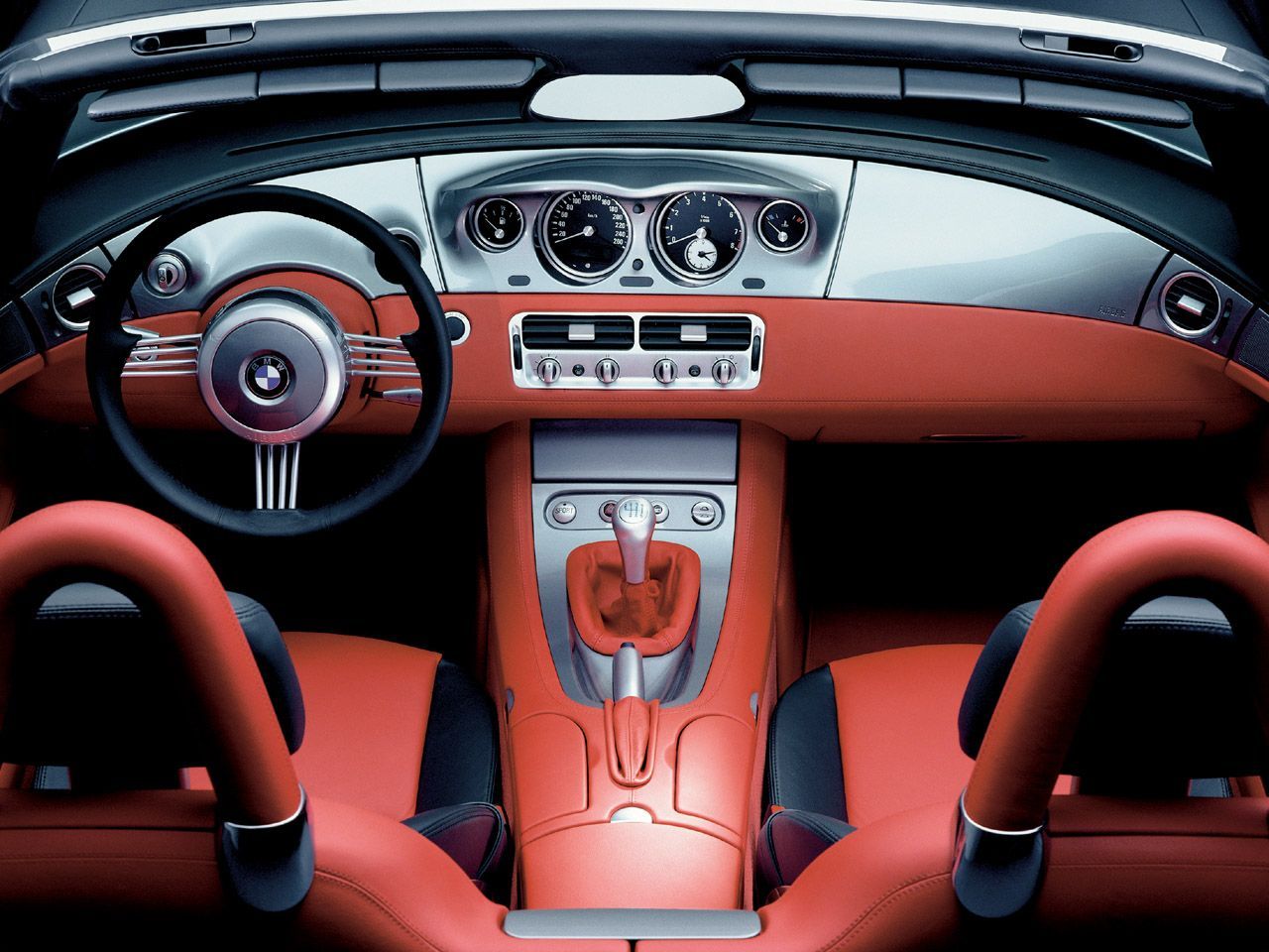 BMW Z8 red interior