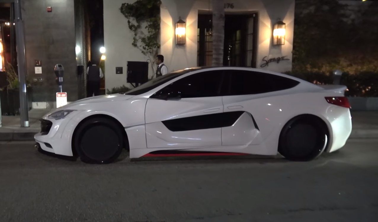 Will.i.Am’s Tesla Model S on the road